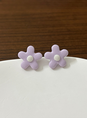 FEN纯手工香芋紫小花软陶