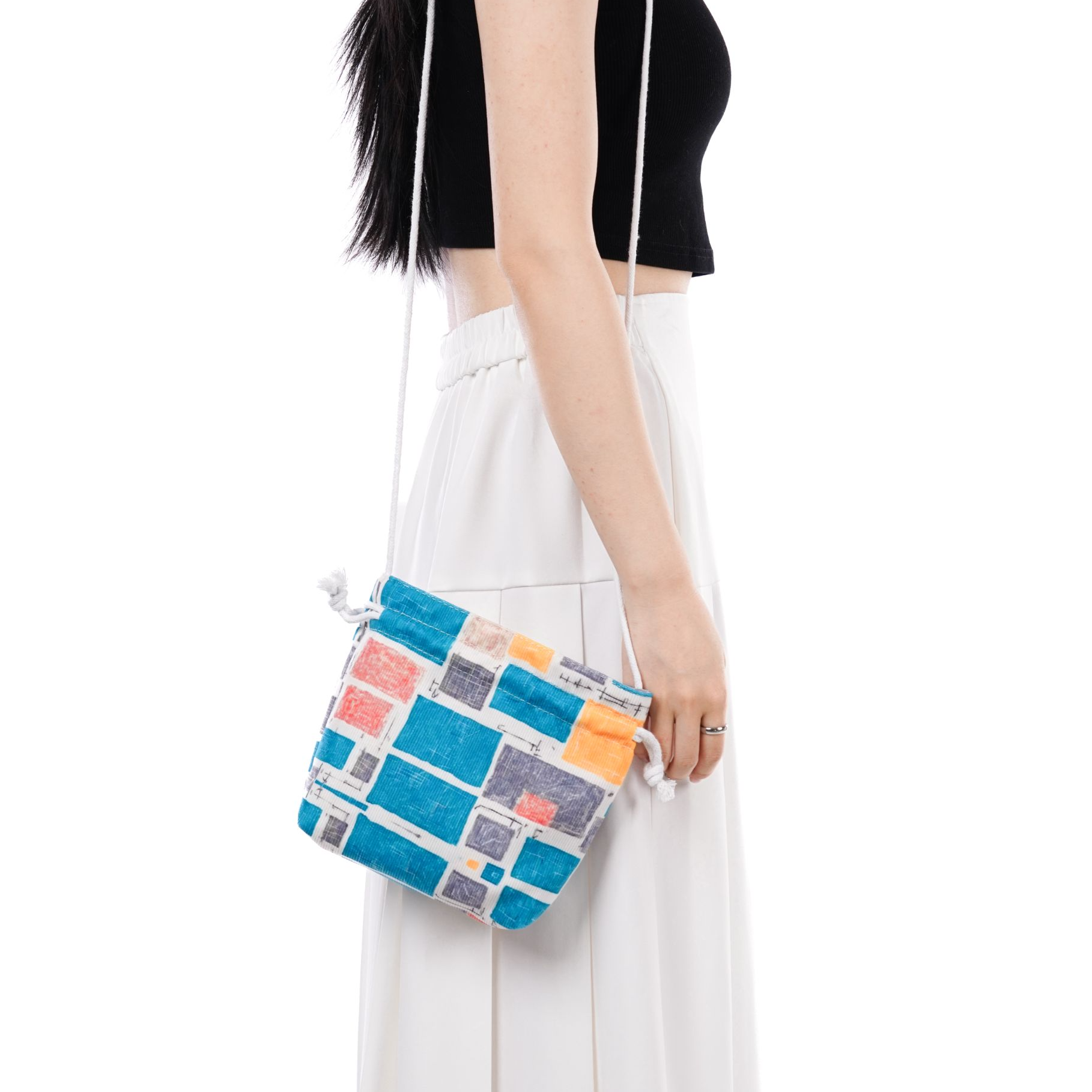 无则艺【长绳福袋包】金秋稻田抽绳小包休闲百搭印花环保轻便学生,淘宝优惠券,粉丝福利购,淘宝优惠卷