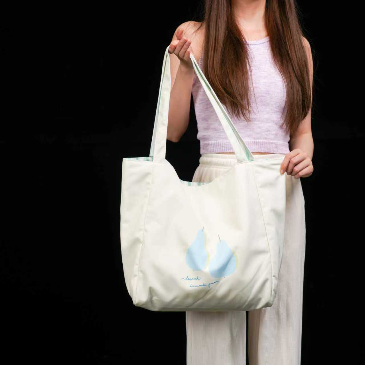 无则艺【双面托特包】蓝鸭梨艺术I原创艺术小众休闲百搭双面托特,淘宝优惠券,粉丝福利购,淘宝优惠卷