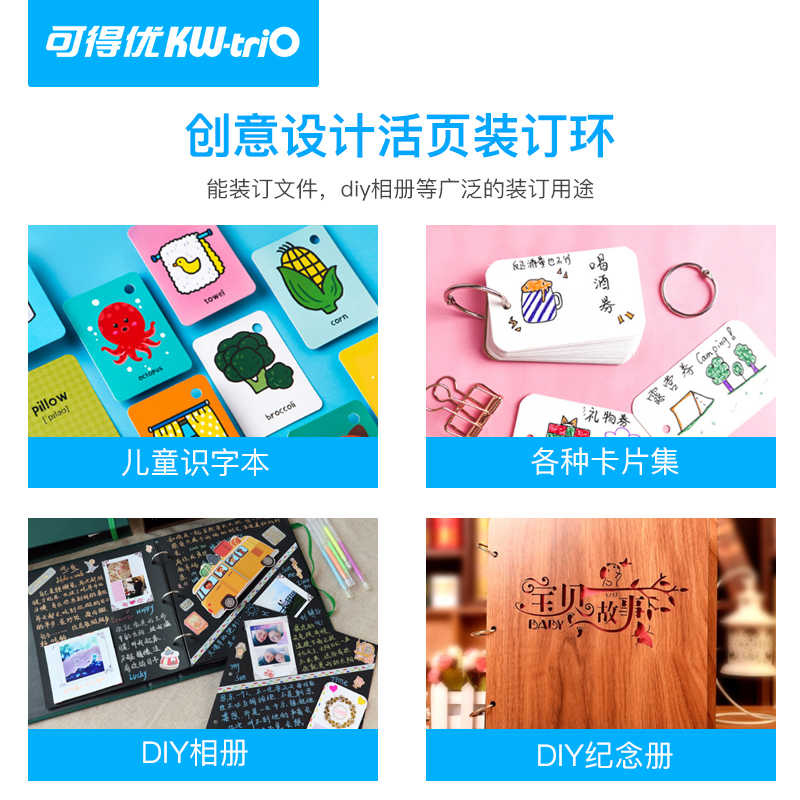 KWTRIO可得优装订热熔装订机封套塑料封皮透明胶片专用装订耗材 - 图3