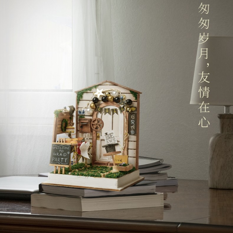 人生系列小场景diy小屋手工迷你房子模型拼装房间玩具屋简单易做