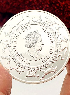 兔镀银把玩创意纪念章金币币