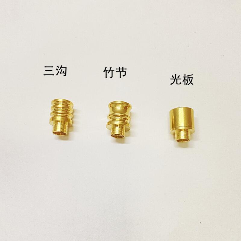 无过滤烟嘴铜头直通循环 烟具配件 插烟头 口径7.5mm/外径9-12MM - 图0