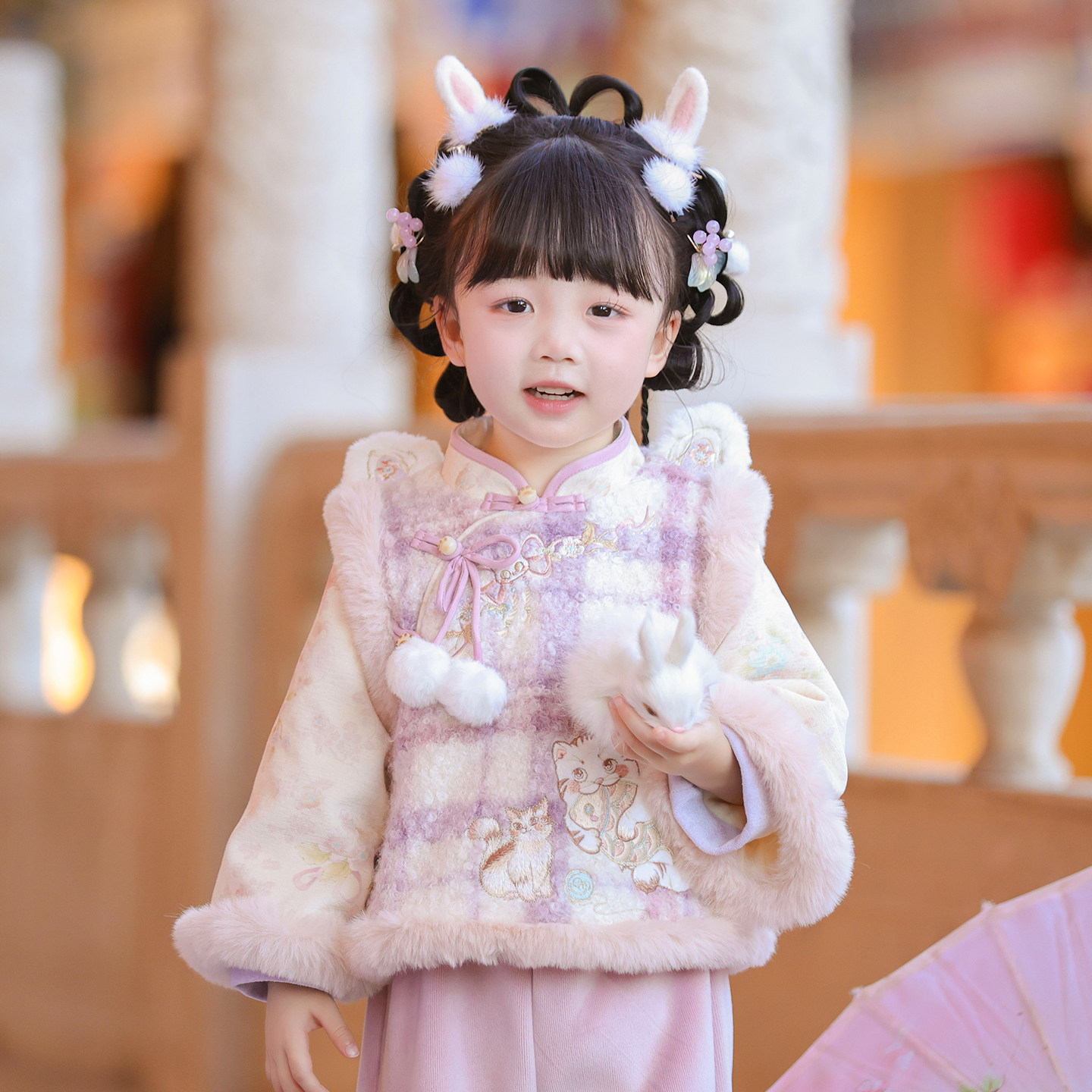 女童汉服2026冬款小女孩国风新中式裤子套装两件套儿童仙气拜年服,淘宝优惠券,粉丝福利购,淘宝优惠卷