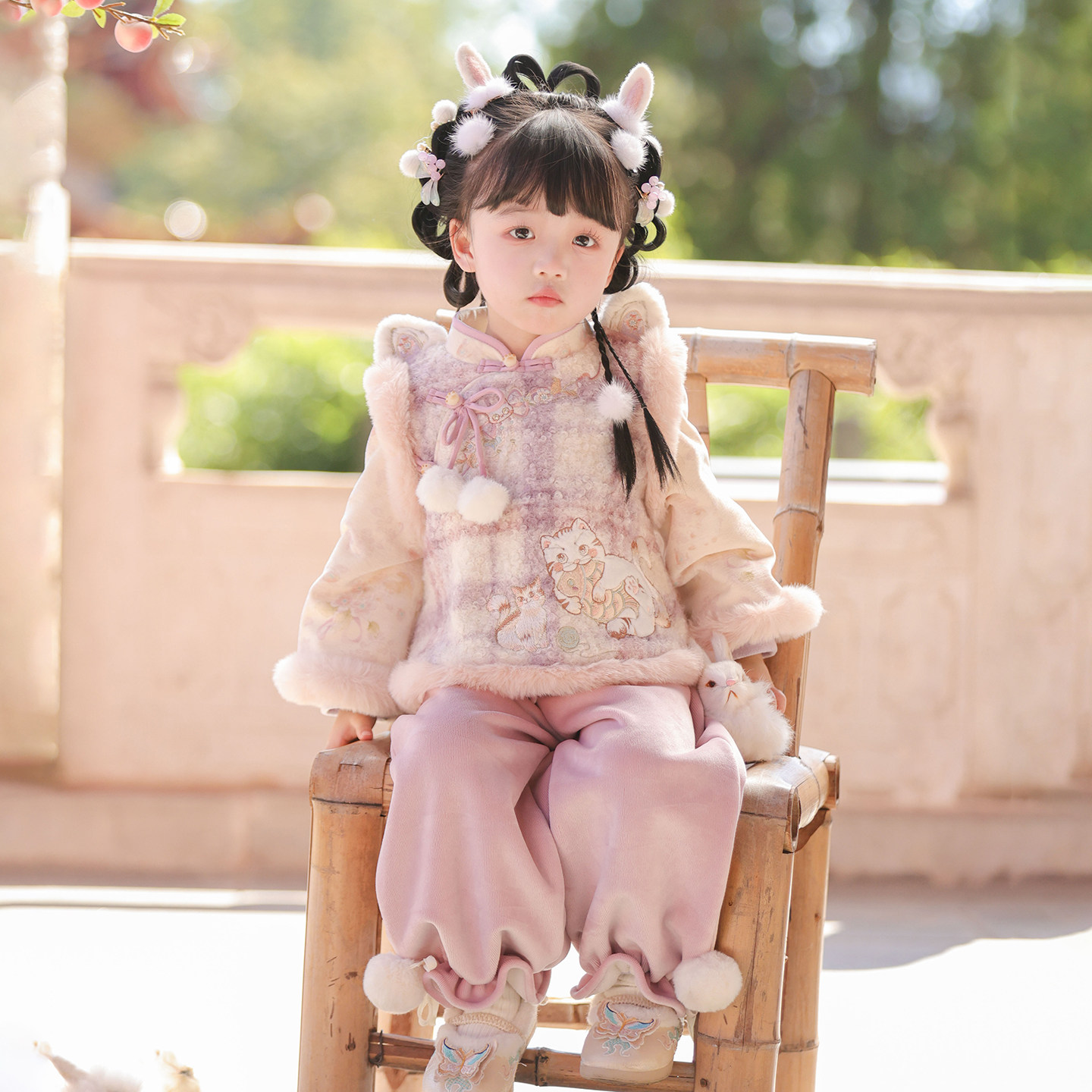 女童汉服2026冬款小女孩国风新中式裤子套装两件套儿童仙气拜年服,淘宝优惠券,粉丝福利购,淘宝优惠卷