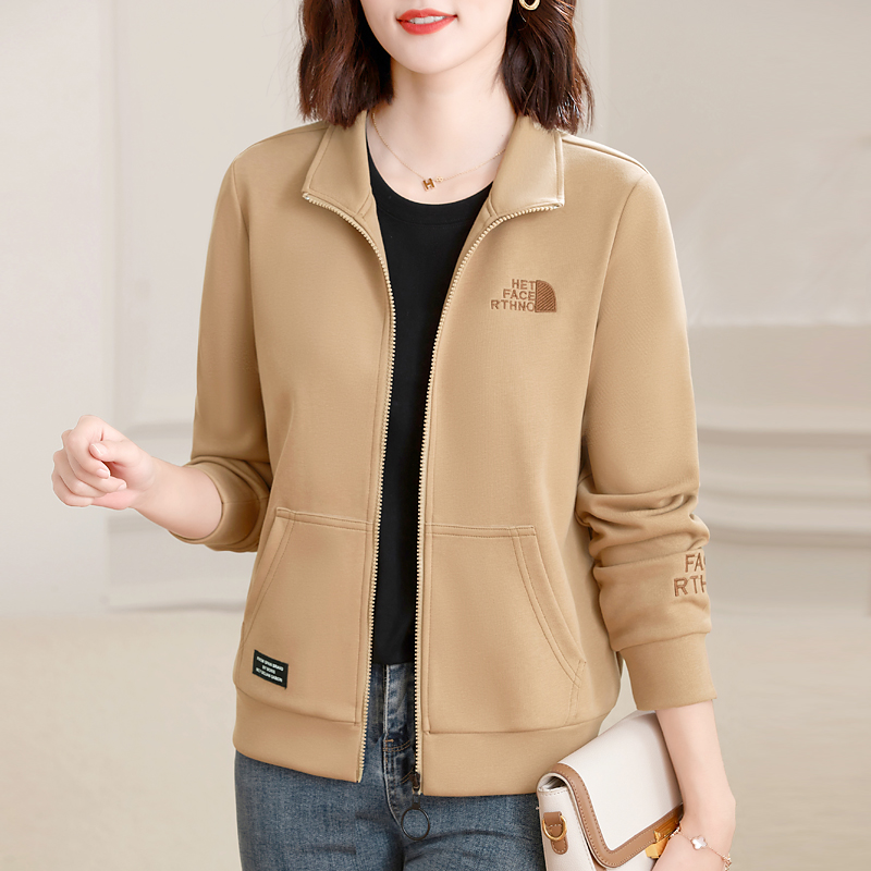 立领2023年新款时尚宽松薄款棉卫衣 清歌卫衣/绒衫