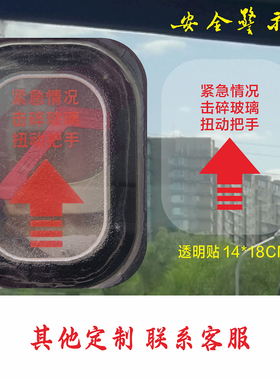 消防安全应急出口安全警示贴纸