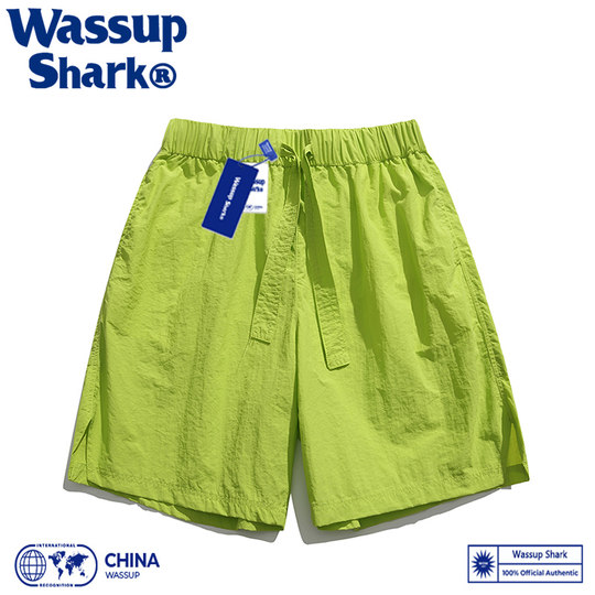 Trendy brand thin ice silk quick-drying shorts for men and women