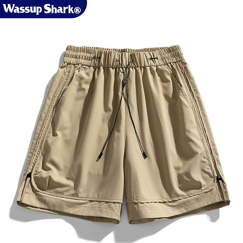 Wassup shark彩色冰丝速干短裤男夏季纯色百搭宽松运动沙滩五分裤,淘宝优惠券,粉丝福利购,淘宝优惠卷