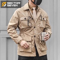 Zone 7 New Outdoor Hunting Jacket Submachine Clothing Camouflated Mens Autumn Winter Plus Suede Windproof Clothes Multiple Bags Tactical Suits