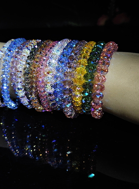 水晶精致超闪时尚百搭超闪七彩