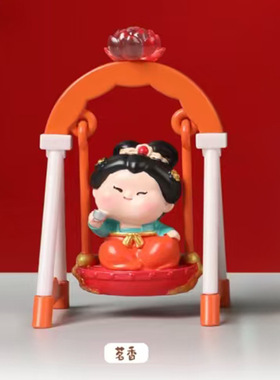 网红同款手动摇晃秋千摆件复古