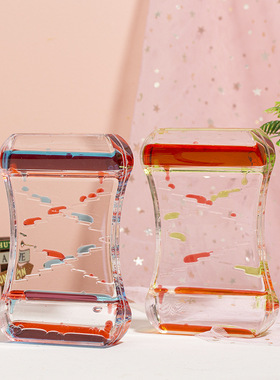 创意灯笼滑梯亚克力油滴入油液