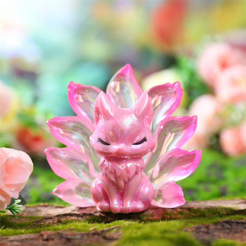 新款创意古风涂山九尾狐盲盒狐狸小摆件女生桌面装饰礼品昆仑 - 图2