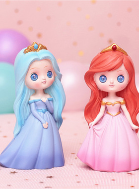 可爱女孩房间实用办公桌摇头摆件