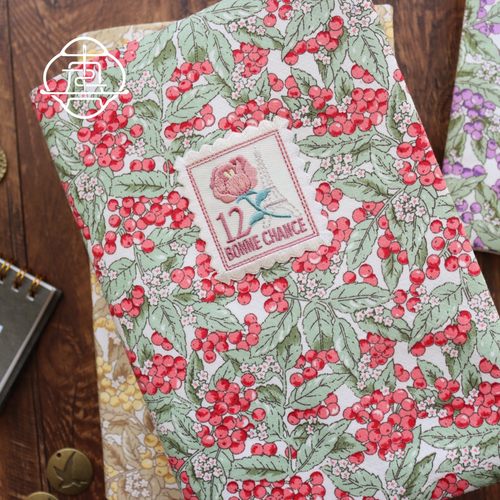 真我 果子信笺。复古文艺手工布书衣 手账本 A5A6手帐封套笔记本 - 图1