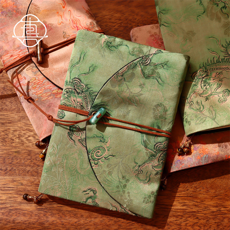真我 山海经 非遗香云纱真丝手工手账手帐本布书衣笔记A5A6记事本,淘宝优惠券,粉丝福利购,淘宝优惠卷
