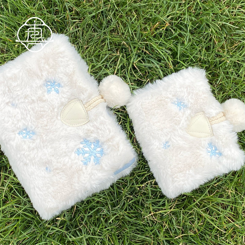 真我 雪花本 原创毛绒刺绣雪花手账帐本手工布书衣日记本笔记本,淘宝优惠券,粉丝福利购,淘宝优惠卷