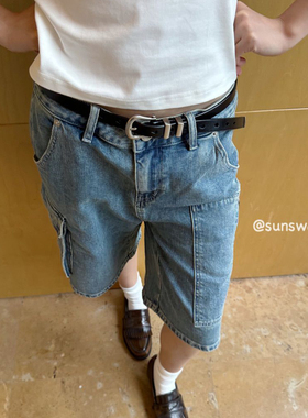sunsway男女真皮复古小众腰带
