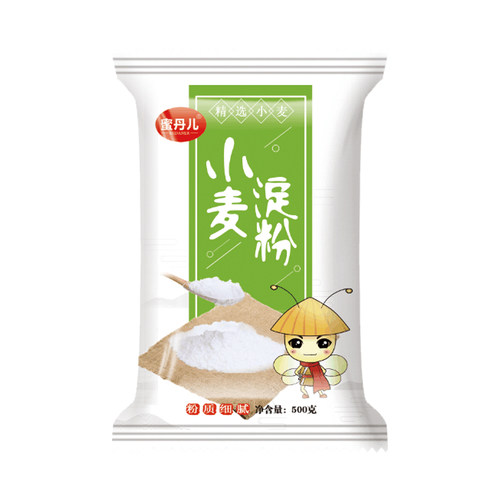 澄粉1kg 家用 小麦淀粉澄面 肠粉可用粉冰皮月饼水晶虾饺粉凉皮粉 - 图1