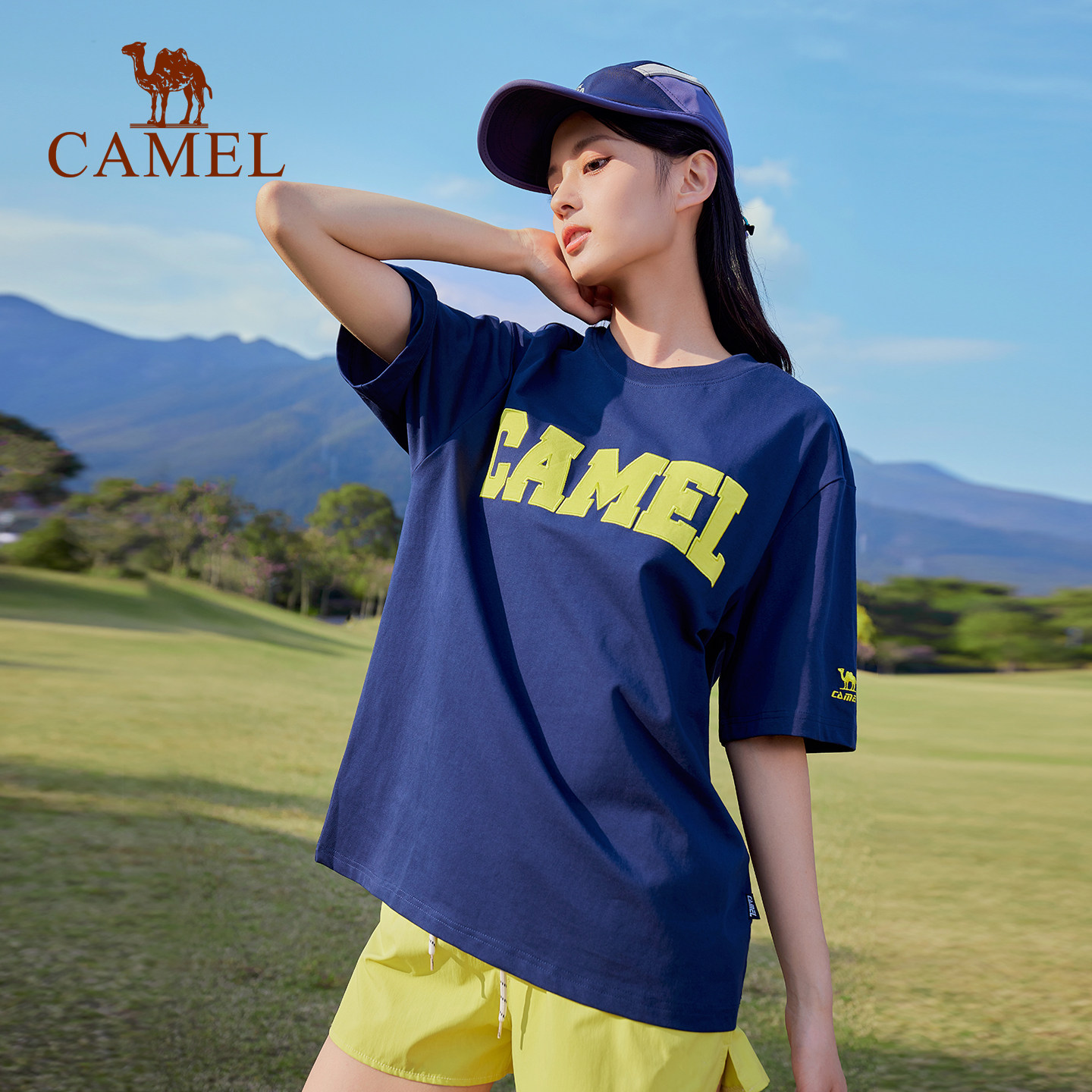 骆驼夏季男女同款防水防晒T恤