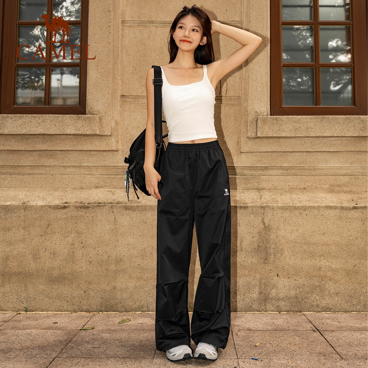 骆驼户外防泼水防风直筒工装裤