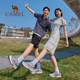 Lace-up camel sneakers camel shoes