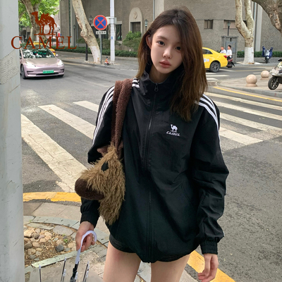 骆驼校园风衣防水外套女春季复古防晒薄款户外骑行休闲运动夹克男