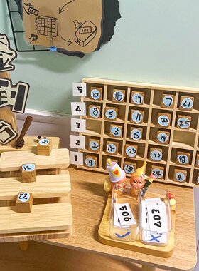 幼儿园签到台环创材料木