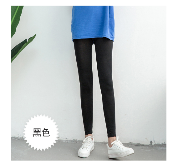 Cotton grey leggings for women wearing thin thin加大打底裤女