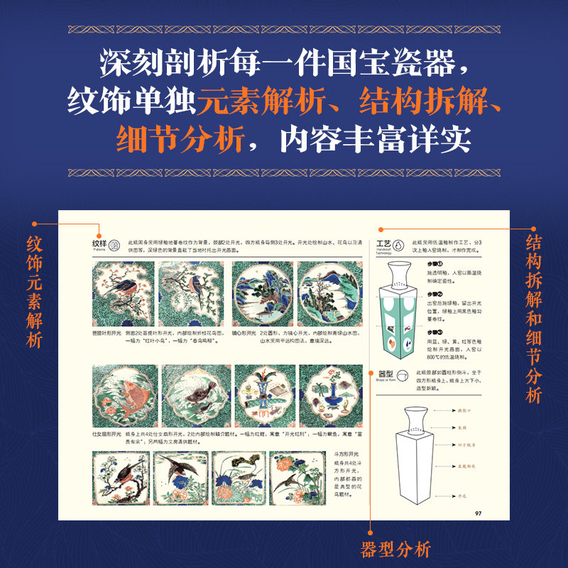 瓷器之美 国宝里的中式美学 中国瓷器文化艺术鉴赏中国瓷器史解读中国瓷器之美瓷器科普 人民邮电出版社 正版书籍