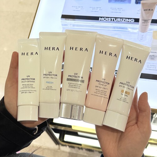 韩国赫拉HERA赫妍清爽防晒霜cc霜隔离二合一SPF50+PA++++防水不腻 - 图3