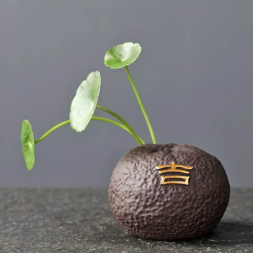 百财指尖葫芦茶宠紫砂紫创意泥彩绘花瓶禅意茶玩茶具五福陶瓷摆件 - 图3