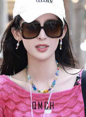 夏季古力娜扎同款彩色锁骨链串珠