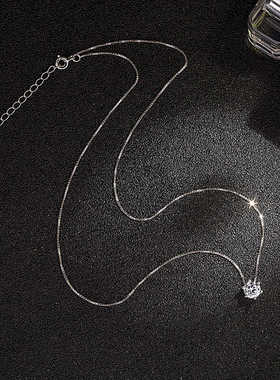 赵露思同款简约锁骨链S925纯银