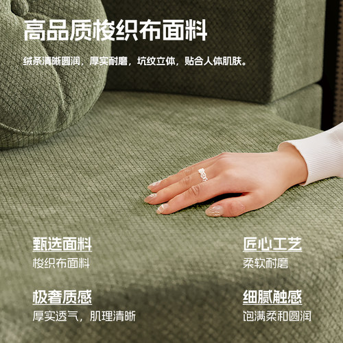 布艺压缩沙发床折叠一体两用2026新款客厅双人多功能沙发床榻榻米 - 图3