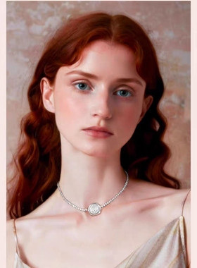 FLV闪光纪念日项链 繁花梦境系列 轻奢小众设计高级感时尚锁骨链