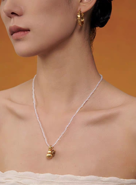 盐岛葫芦紫水晶串珠项链choker高级感轻奢小众气质精致锁骨颈链