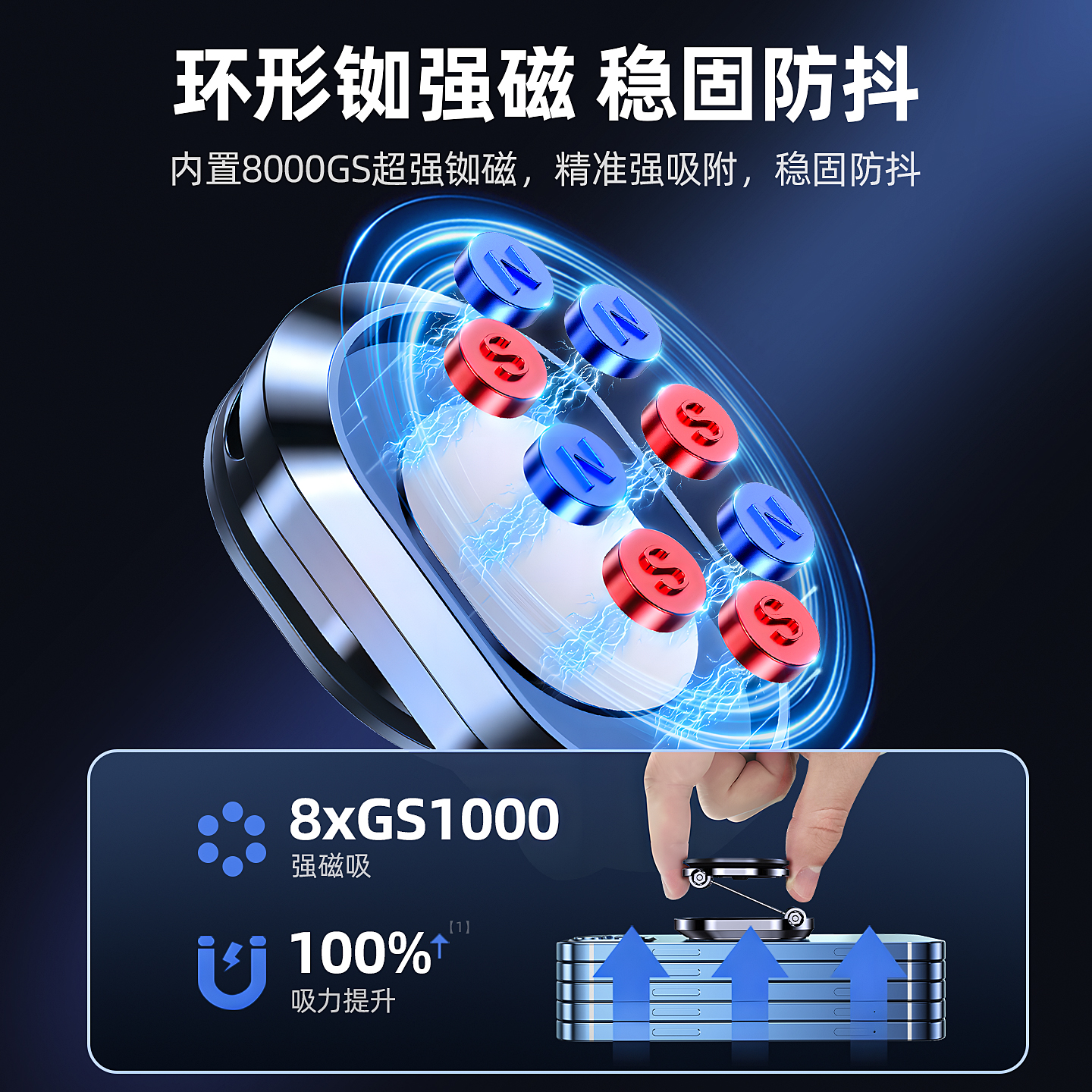 车载手机架支架2025新款车用磁吸式汽车上导航专用小车内支撑固定