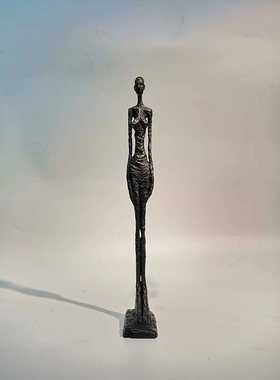 抽象仰望黄铜摆件雕塑