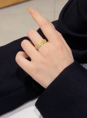 素圈戒指女时尚个性ins小众设计