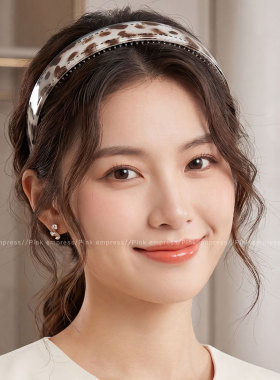 简约宽边细齿发箍女夏季气质带齿