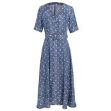 isaly Летняя длинная длинная юбка, джинсовый ретро приталенный корсет, платье, V-образный вырез, оверсайз