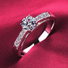 Imported diamond ring jewelry one carat pt950 with certificate