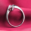 Moissanite diamond carat wedding ring PT0 with certificate