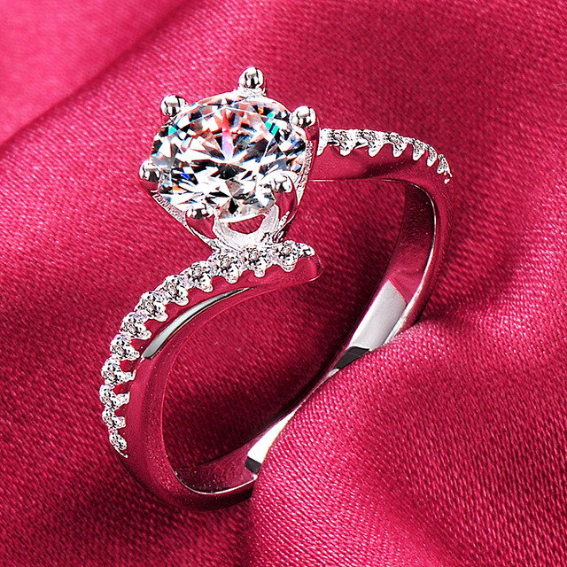 Imported jewelry diamond ring with certificate