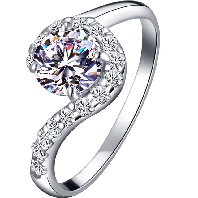 Imported moissanite diamond ring diamond jewelry one carat