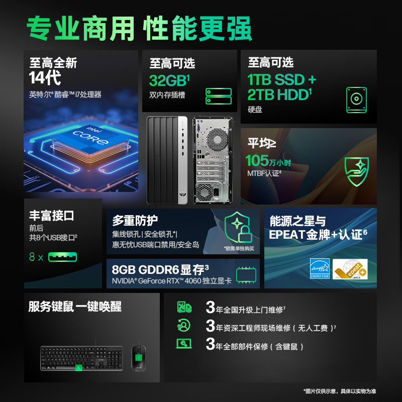 HP/惠普战99台式机电脑主机全套i5/i7 GTX1660S/1050Ti独显高配电竞游戏办公家用渲染吃鸡直播台式主机整机