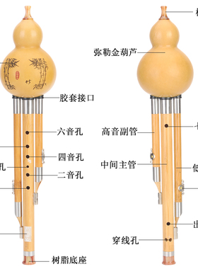 孔雀河专业楠竹入门自学葫芦丝