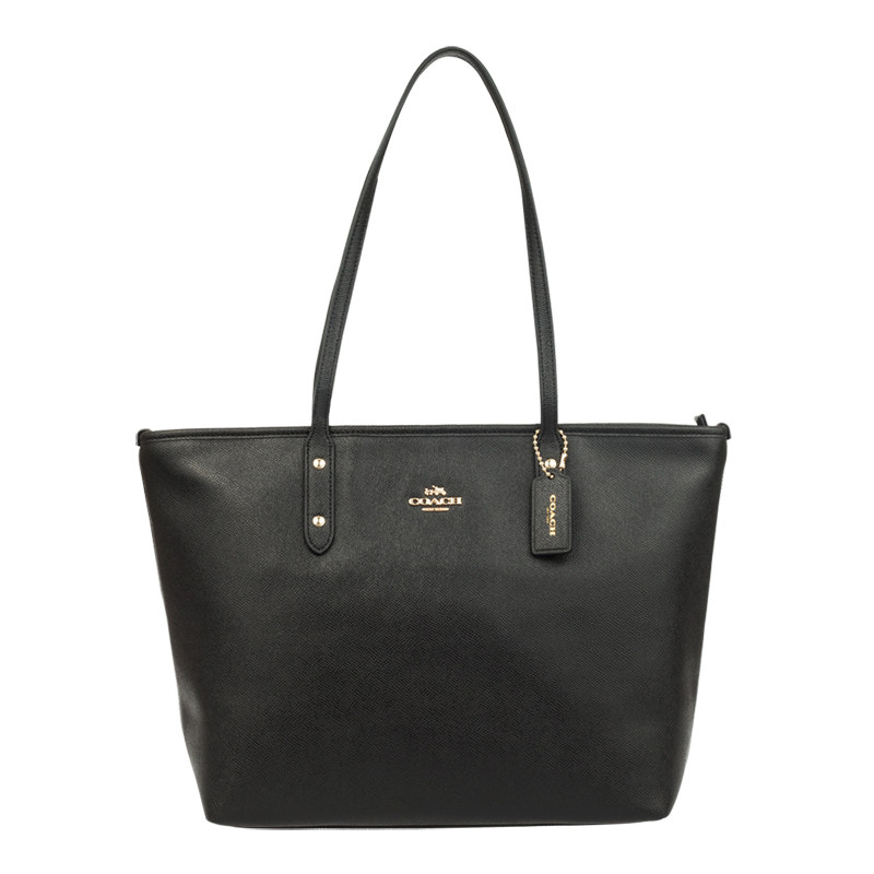 coach女士city zip系列大号牛皮革 百恩海外女士包袋